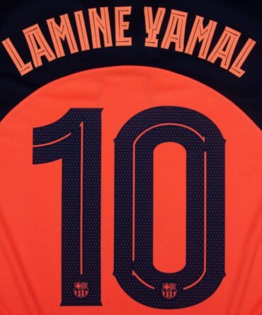 Name Number Set Lamine Yamal 10 - Baca 25-26 Third