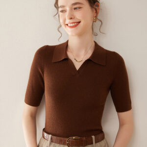 worsted thin cashmere women's bottoming shirt