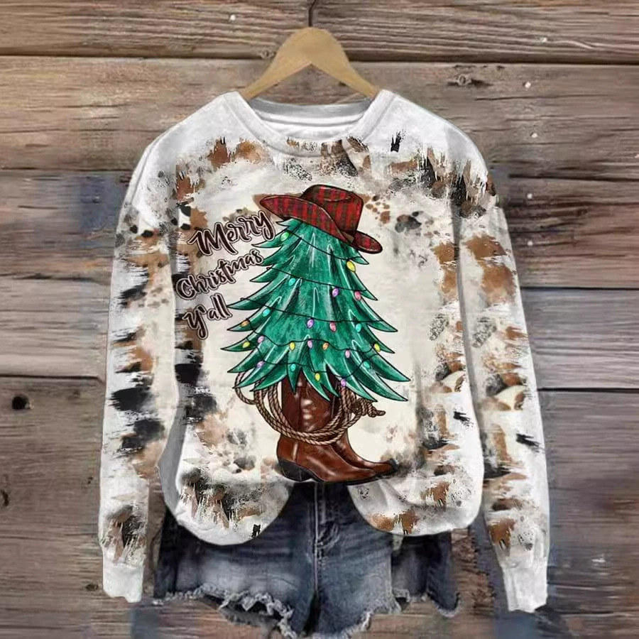 Women's Versatile Christmas 3D Digital Print Sweatshirt 16ed26fb A7a3 4673 Bae4 A9ad37cc00ed