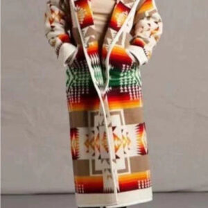 women's long trench coat special interest design