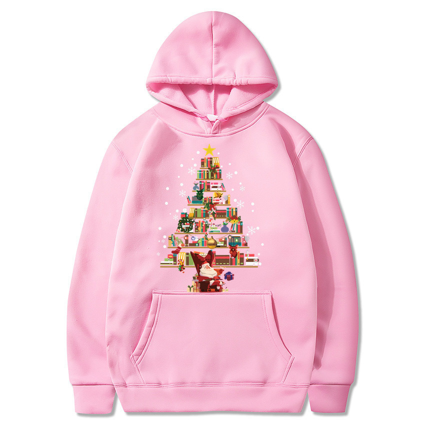 Printed Pocket Hooded Long Sleeve Sweatshirt For Men And Women img