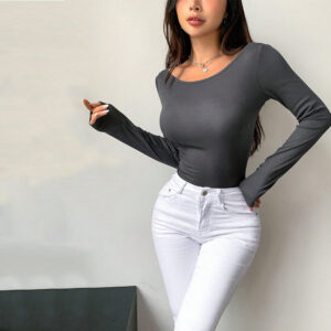 sexy style t shirt for autumn and winter with a large backless design back top only