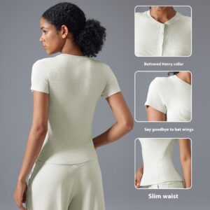 leisure wild running sports nude feel slim fit yoga t shirt