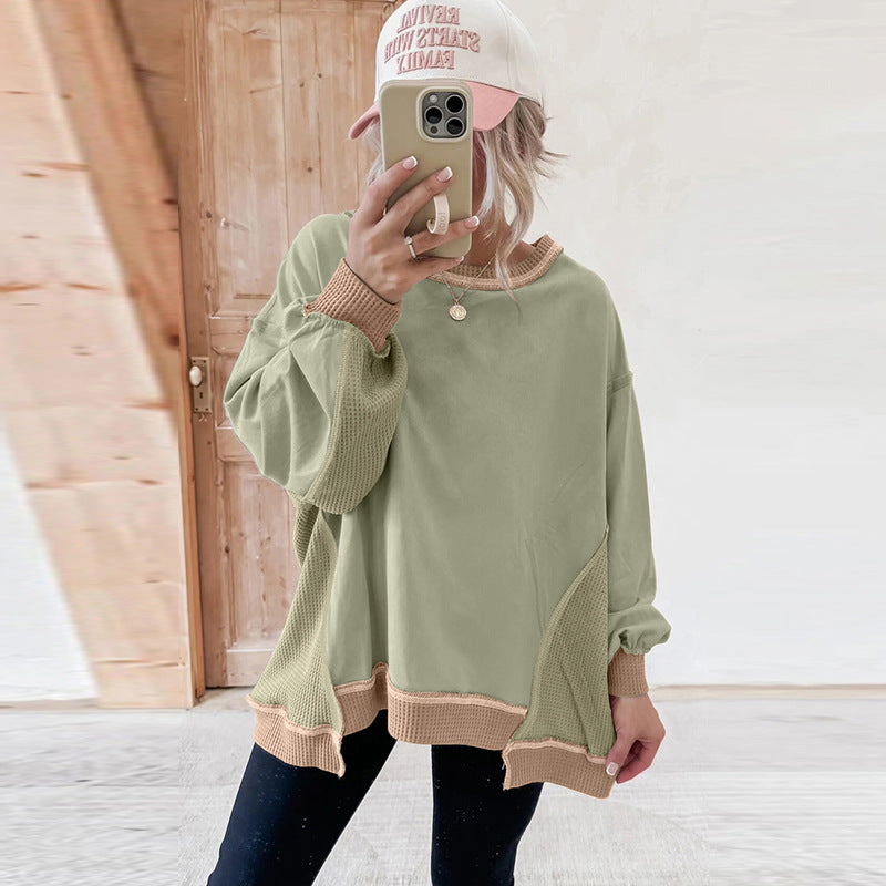 new round neck long sleeve casual versatile hoodie new round neck long sleeve casual versatile hoodie