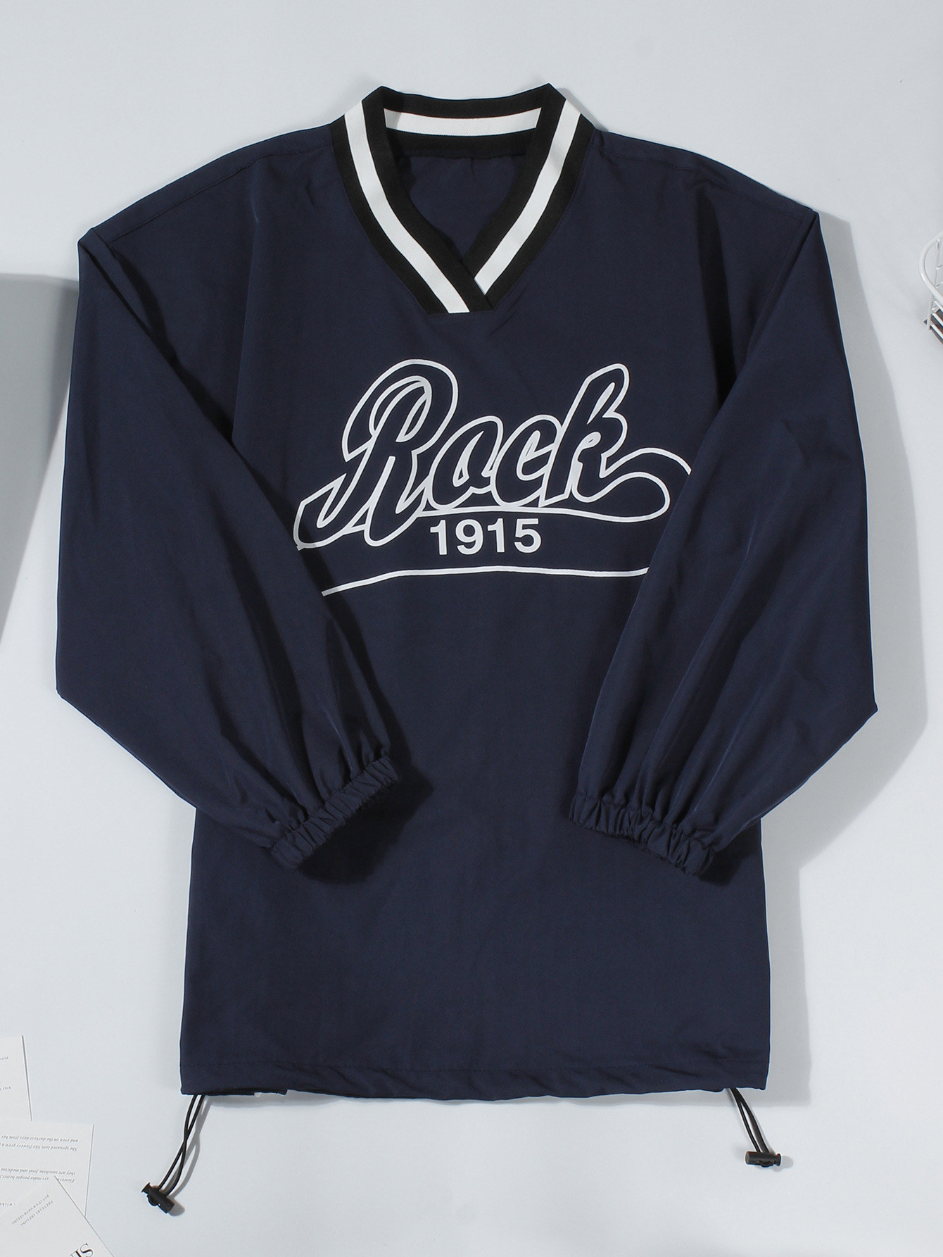 Women's Letter Print Color Block Loose Sweatshirt 45086668 7aa3 48f1 890f 536ecd0142ce