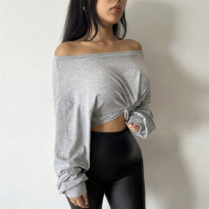 sexy pure desire style crop topnew one shoulder