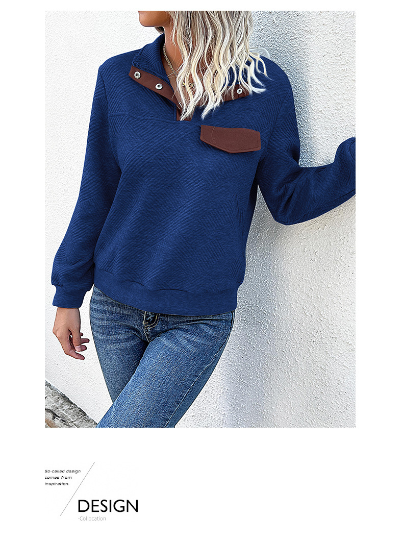 Solid Color Textured Long Sleeve Women's Hoodie Autumn 5b5d58ad 9d06 4513 98e5 79d05d677bb8