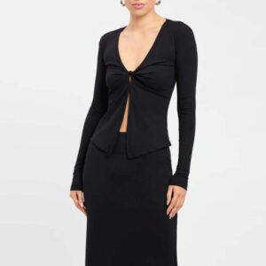 sexy v neck t shirt autumn and winter crop top long sleeve innerwear