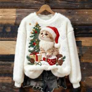 women's 3d printed casual christmas hoodie