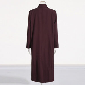 pure color all matching angola red long cut coat