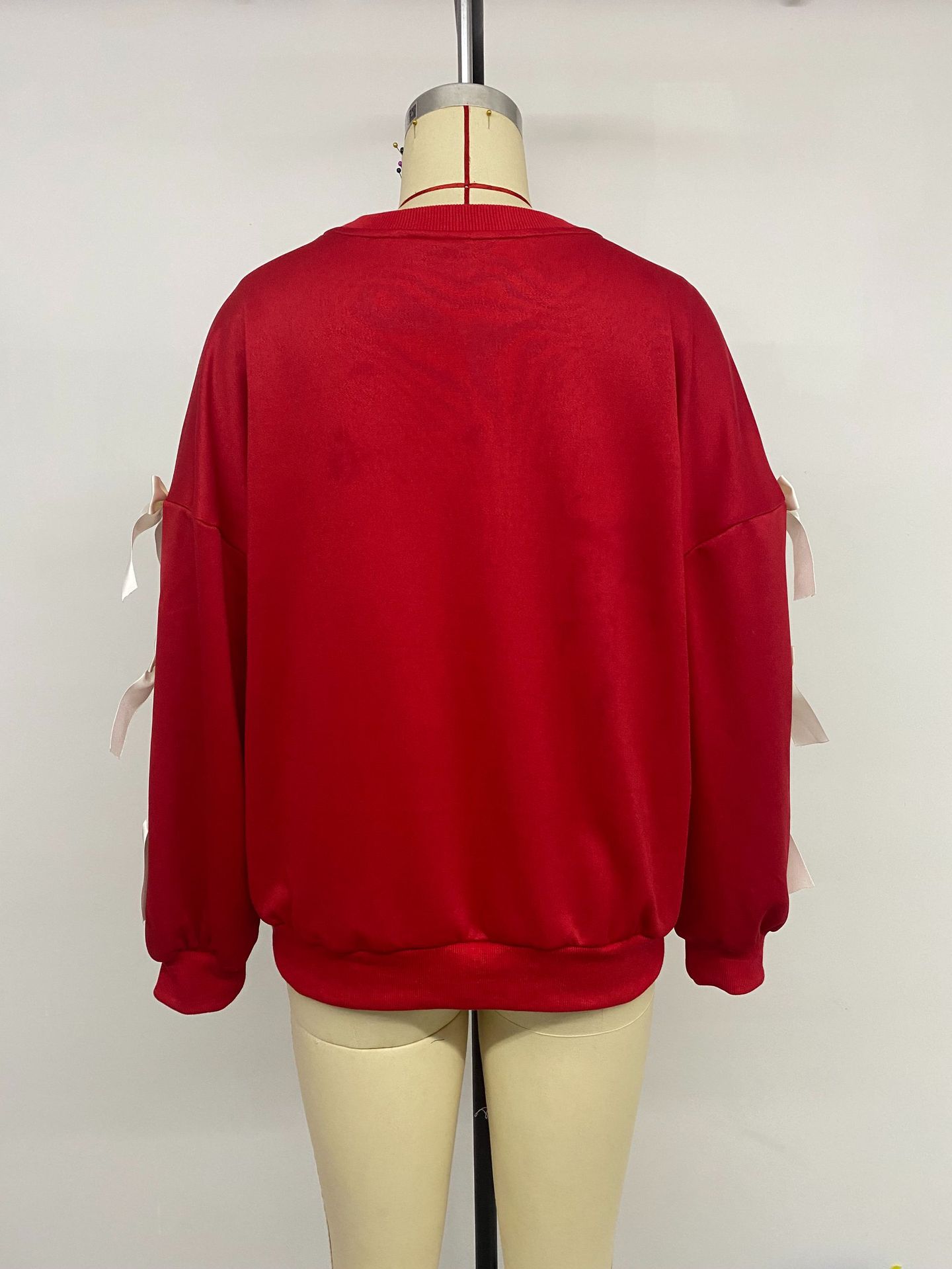 Sweet Bow Decorated Long Sleeve Sweatshirt 783c6d52 392d 4d70 B2ba Fc6d561cc267