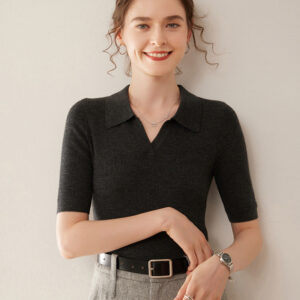 worsted thin cashmere women's bottoming shirt