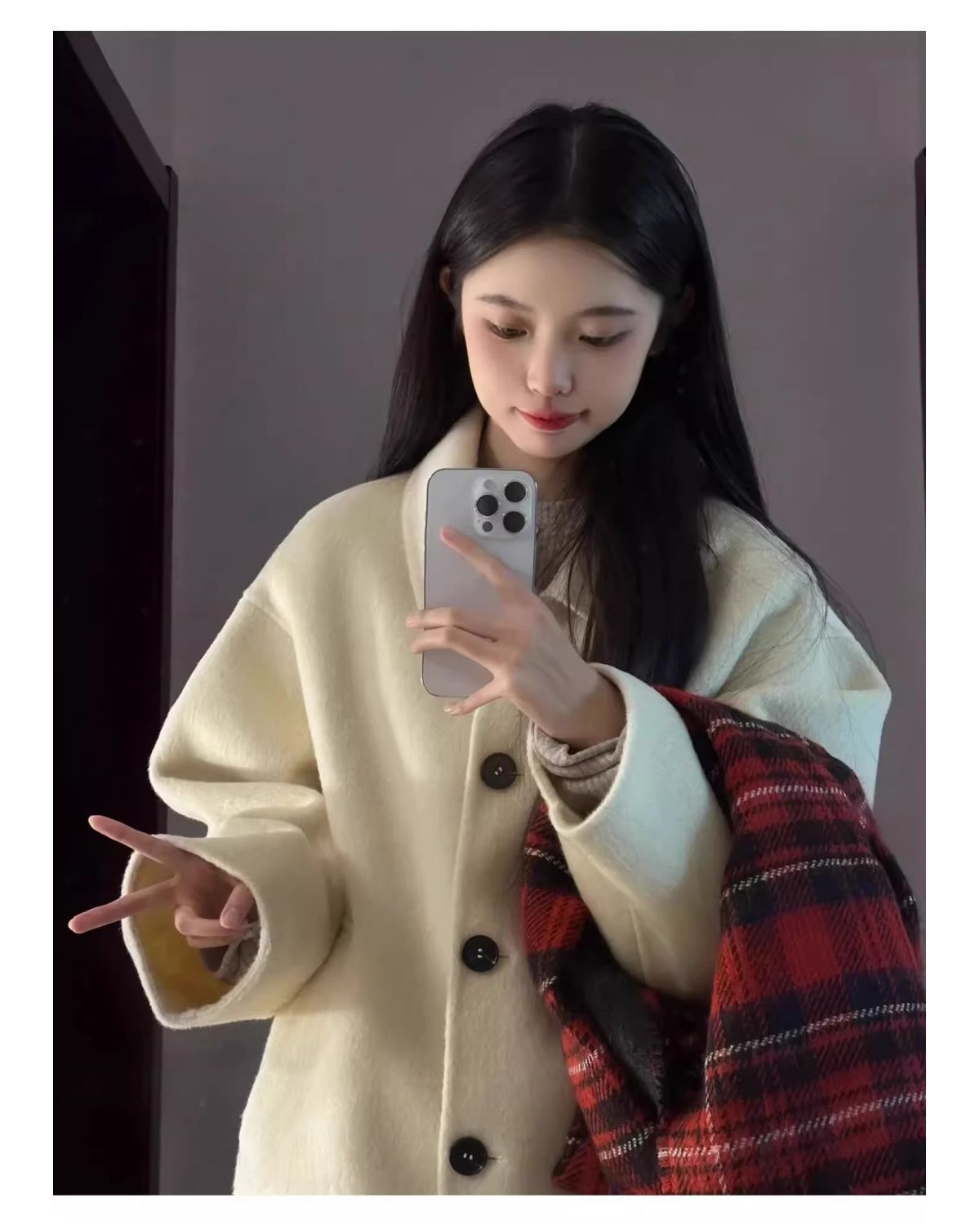 Loose-fit, Turn-down Collar, Double-faced Wool Coat, Mid-length Style 9a887573 D695 44da 914a C48c62a3f644