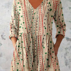 women's loose and comfortable digital printed round neck short sleeved top