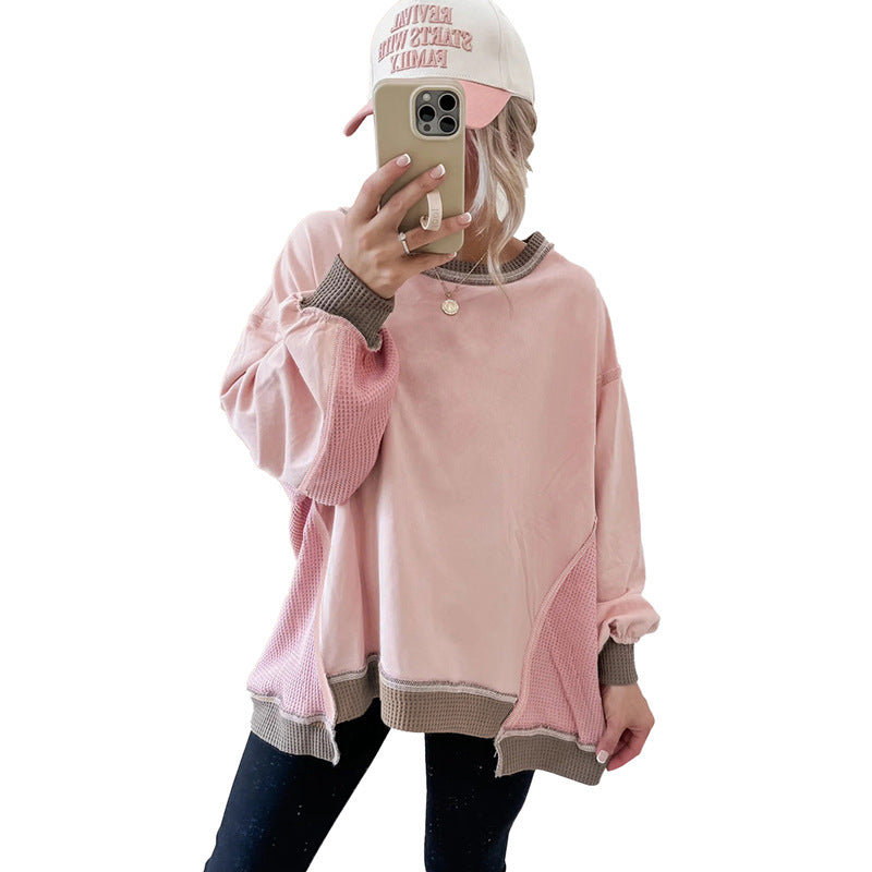 new round neck long sleeve casual versatile hoodie new round neck long sleeve casual versatile hoodie
