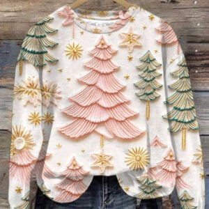women's versatile christmas 3d digital print sweatshirt