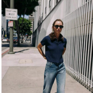 2025 new european and american style fashion women's wear animal print neckline knitted short sleeve