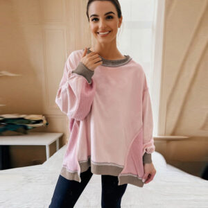 new round neck long sleeve casual versatile hoodie