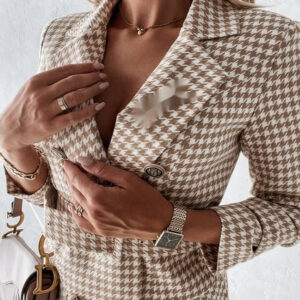 women's long sleeved waist cinching colorful suit jacket