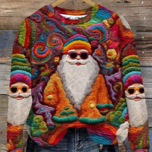 women's versatile christmas 3d digital print sweatshirt