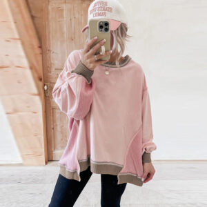 new round neck long sleeve casual versatile hoodie
