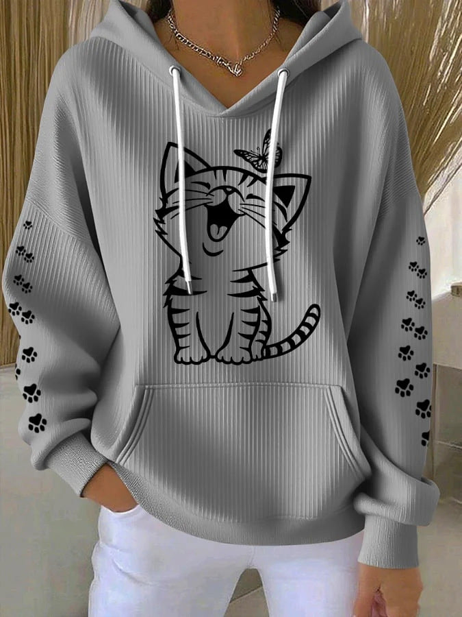 women's 3d printed casual waffle hoodie women's 3d printed casual waffle hoodie