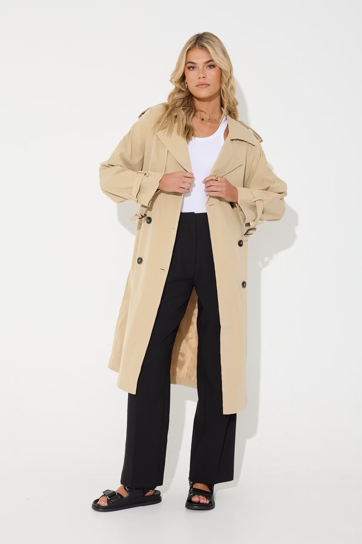 Women's Fashion Casual Long Trench Coat E872c458 0fe9 4c5a 9a12 26a5a1b8fd53