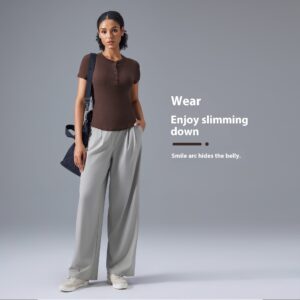 leisure wild running sports nude feel slim fit yoga t shirt