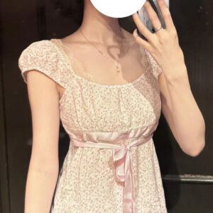 new pure desire style sweet polka dot short sleeve slim slimming bow tie