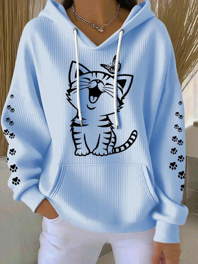 Women's 3D Printed Casual Waffle Hoodie Ffd69057 5236 423b 9aaf C92a79e03eb6
